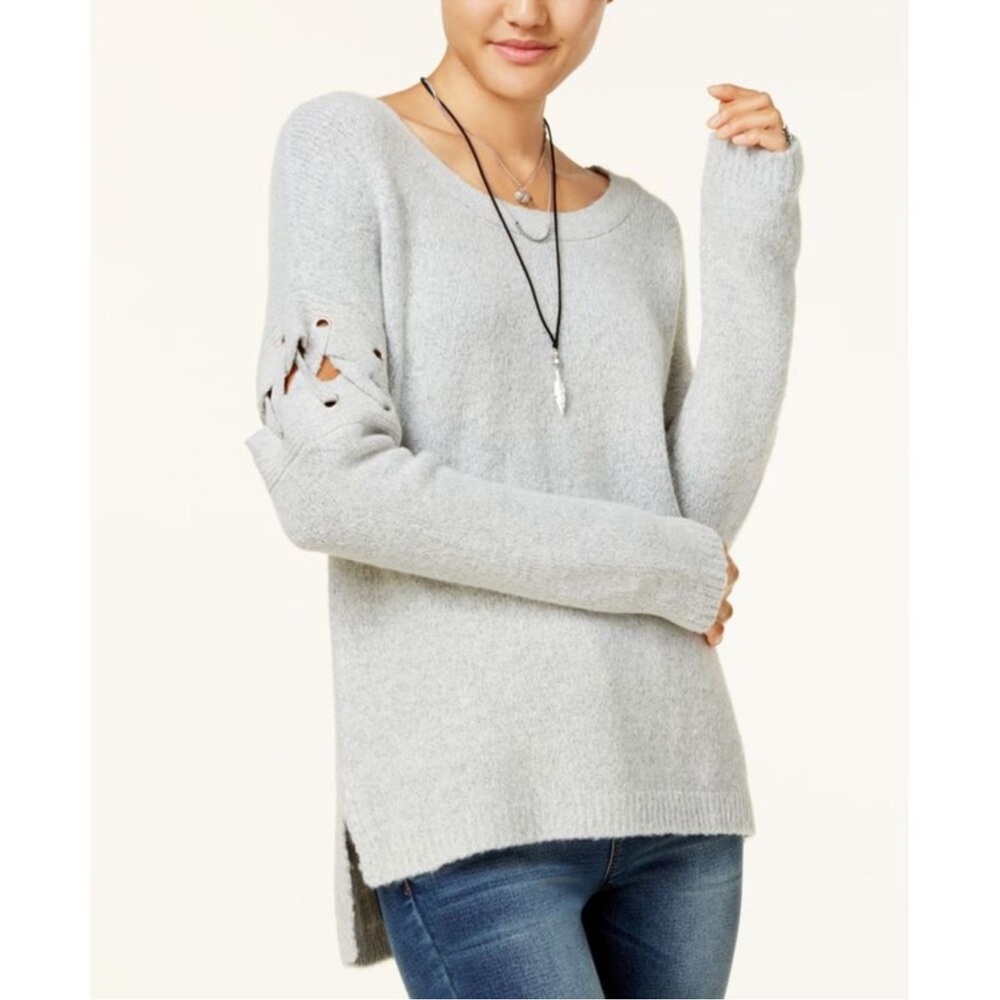 CHARLOTTE Russe Grey Fuzzy Sweater
